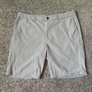 Johnnie-O Prep-Formance Golf Shorts Mens Athletic Flat Front Size‎ 36 Grey